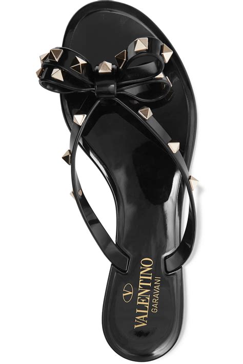 valentino rockstud flip flops.